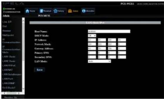 SONY PCS-MCS1 - Connexion LAN à l'aide d'un gatekeeper (LAN1 uniquement) - 2