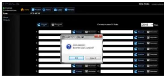 SONY PCS-MCS1 - Mode de réponse manuelle - 1