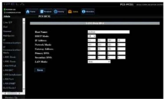 SONY PCS-MCS1 - Connexion LAN à l'aide d'un routeur (LAN1/LAN2) - 2
