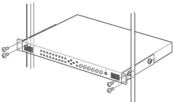SONY MEU-WX2 - Fixez l'appareil sur le rack. - 1
