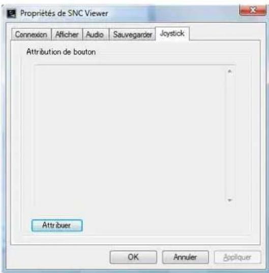SONY SNC-EP521 - Onglet Joystick - 1