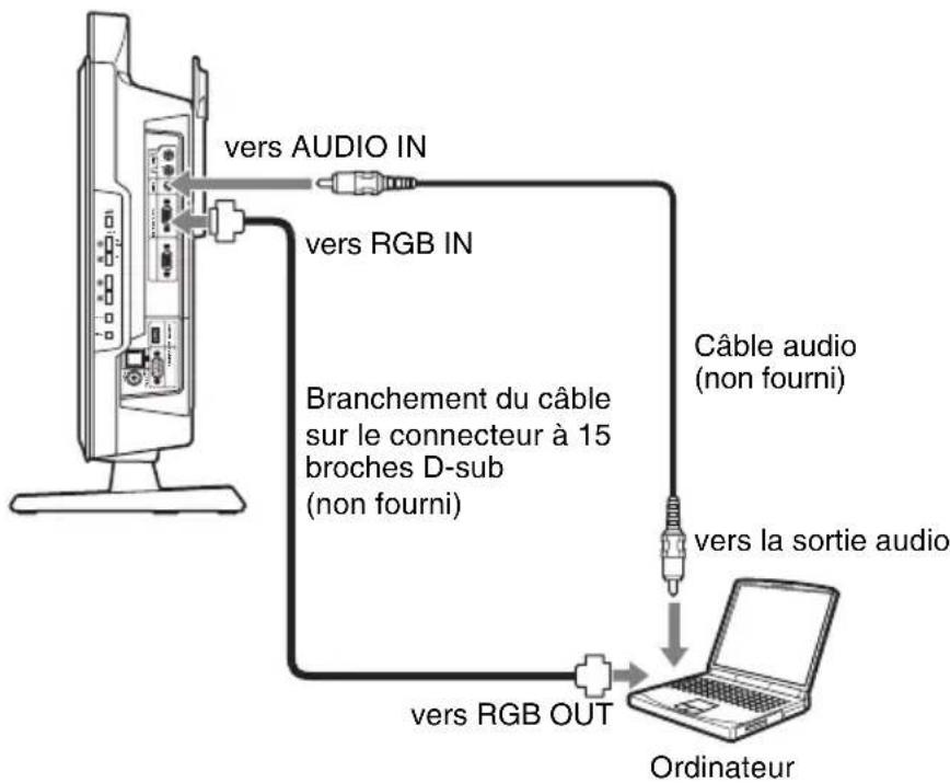 SONY PCS-XL55 - Raccordement de l'appareil vidéo pour l'entrée - 1
