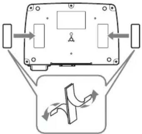 SONY PCSA-CXG80 - Usando as Tiras Auto- aderentes Fornecidas - 1