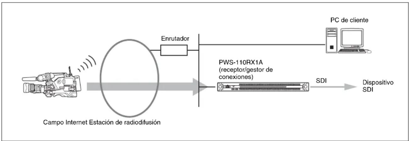 SONY PWS-110RX1A - Ejemplos de configuración del sistema - 1