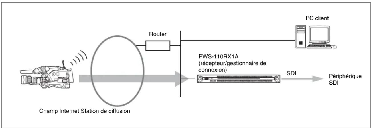 SONY PWS-110RX1A - Exemples de configuration système - 1