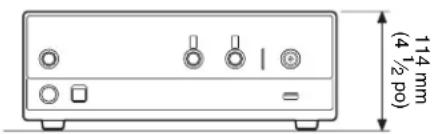 114 mm (4 ½ po)