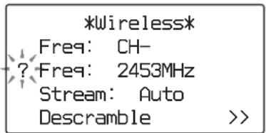 SONY WLL-RX55 - Changement de la fréquence - 1