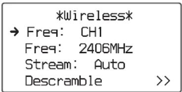 SONY WLL-RX55 - Appuyez sur la molette MENU. - 1