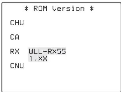 SONY WLL-RX55 - Page 15 : Informations ROM - 1