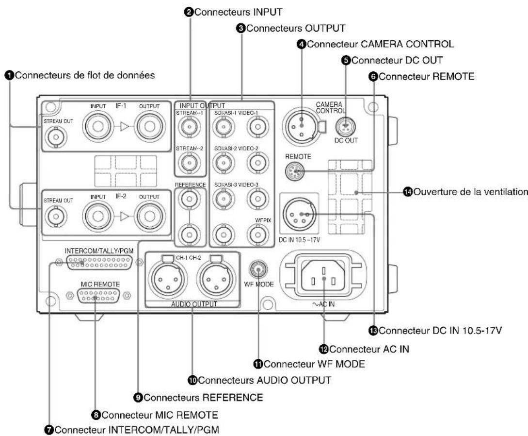 SONY WLL-RX55 - Panneau de connecteurs (arrière) - 1