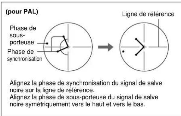 SONY DSR-45P - Exécution d'un réglage de phase - 2