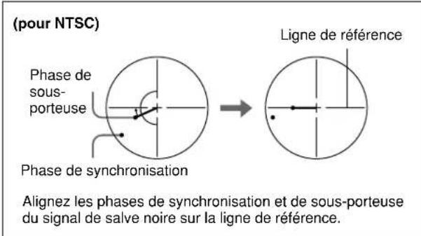 SONY DSR-45P - Exécution d'un réglage de phase - 1
