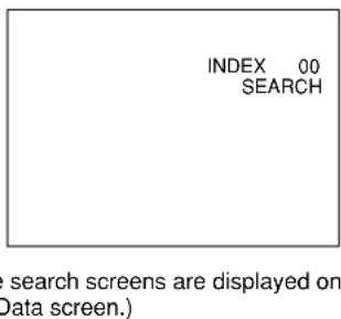 SONY DSR-45P - When selecting INDEX SEARCH - 1