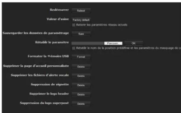 SONY SNT-EX104 - Onglet Initialiser - 1