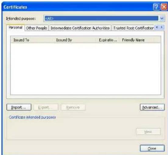 SONY SNT-EX104 - Sur Internet Explorer, cliquez dans l'ordre sur Tools, Internet options, Content tab, puis Certificates. - 1