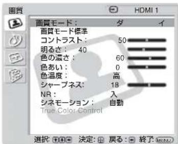 SONY FWD-32LX2F - メニュー画面 設定／変更できる項目 - 1