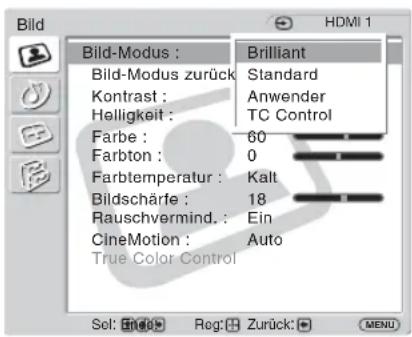 SONY FWD-32LX2F - Bildeinstellungen - 1