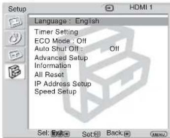 SONY FWD-32LX2F - Settings Allows you to set/change - 2