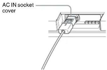 SONY FWD-32LX2F - Connecting the AC Power Cord - 2