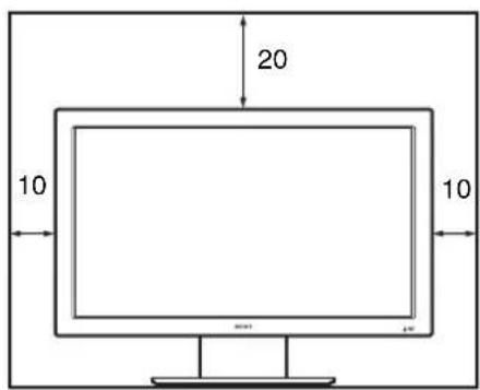 SONY FWD-32LX2F - Aufstellung mithilfe des Monitorständers - 1