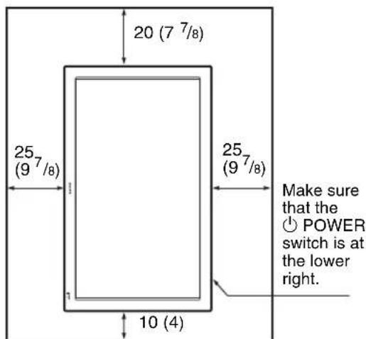 SONY FWD-32LX2F - When using the display stand - 5