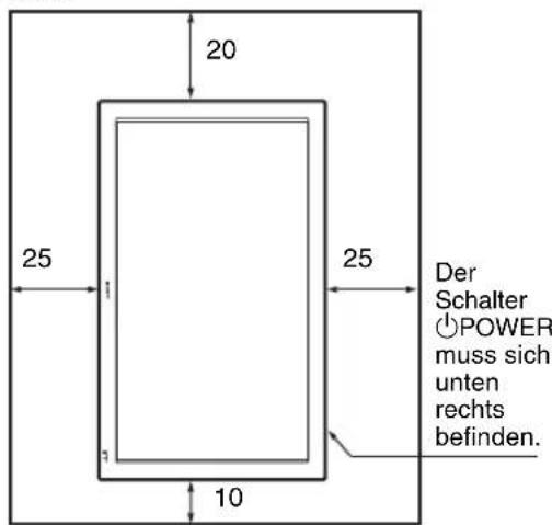 SONY FWD-32LX2F - Aufstellung mithilfe des Monitorständers - 5