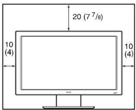 SONY FWD-32LX2F - When using the display stand - 1