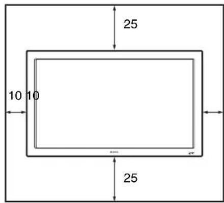SONY FWD-32LX2F - Aufstellung mithilfe des Monitorständers - 3