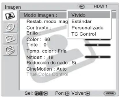 SONY FWD-32LX2F - Ajustes de Imagen - 1