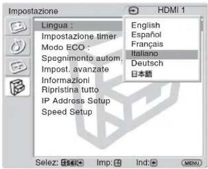 SONY FWD-32LX2F - Impostazioni del menu Impostazione - 1