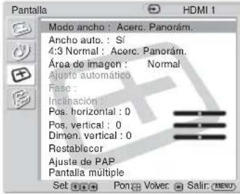 SONY FWD-32LX2F - Ajustes Le permite ajustar/cambiar - 1
