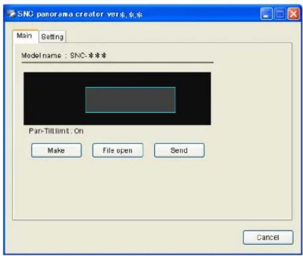SONY SNC-RX530P - Onglet Main - 1