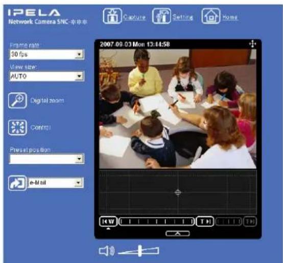 SONY SNC-RX530P - Avec Java applet viewer - 1