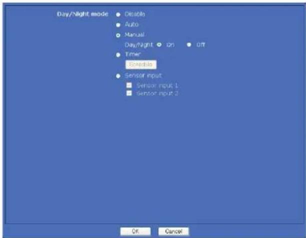 SONY SNC-RX530P - Onglet Day/Night - 1