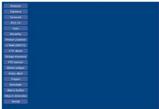 SONY SNC-RX550P - Configuration du menu Administrator - 1