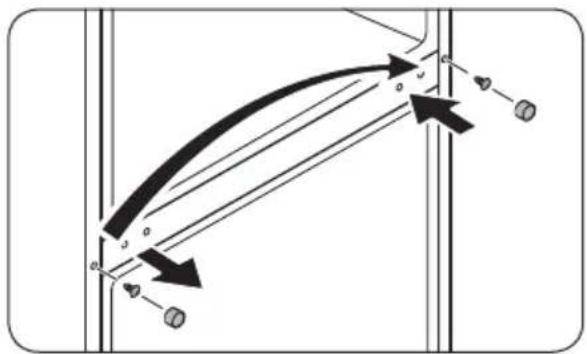 SAMSUNG RT18DG6300SR - STEP 5 Reattach the doors on the opposite side - 2