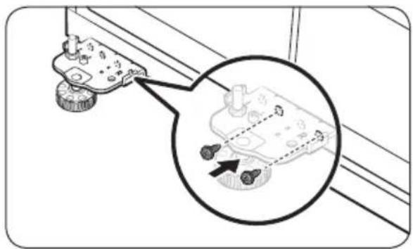 SAMSUNG RT18DG6300SR - STEP 6 Reverse the bottom hinge - 3
