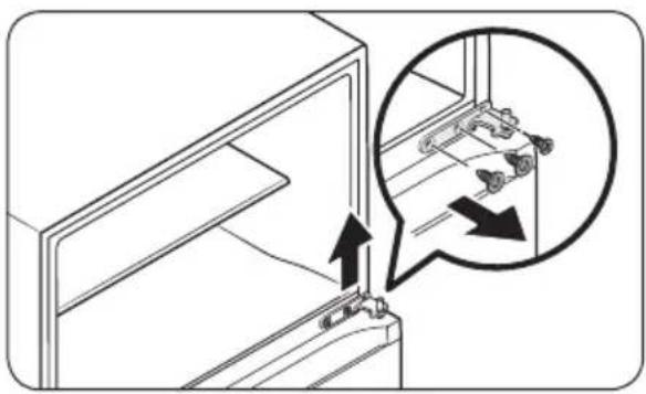 SAMSUNG RT18DG6300SR - STEP 1 Remove the doors - 2