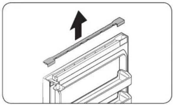 SAMSUNG RT18DG6300SR - STEP 4 Reverse the bar cover and the top hinge - 1