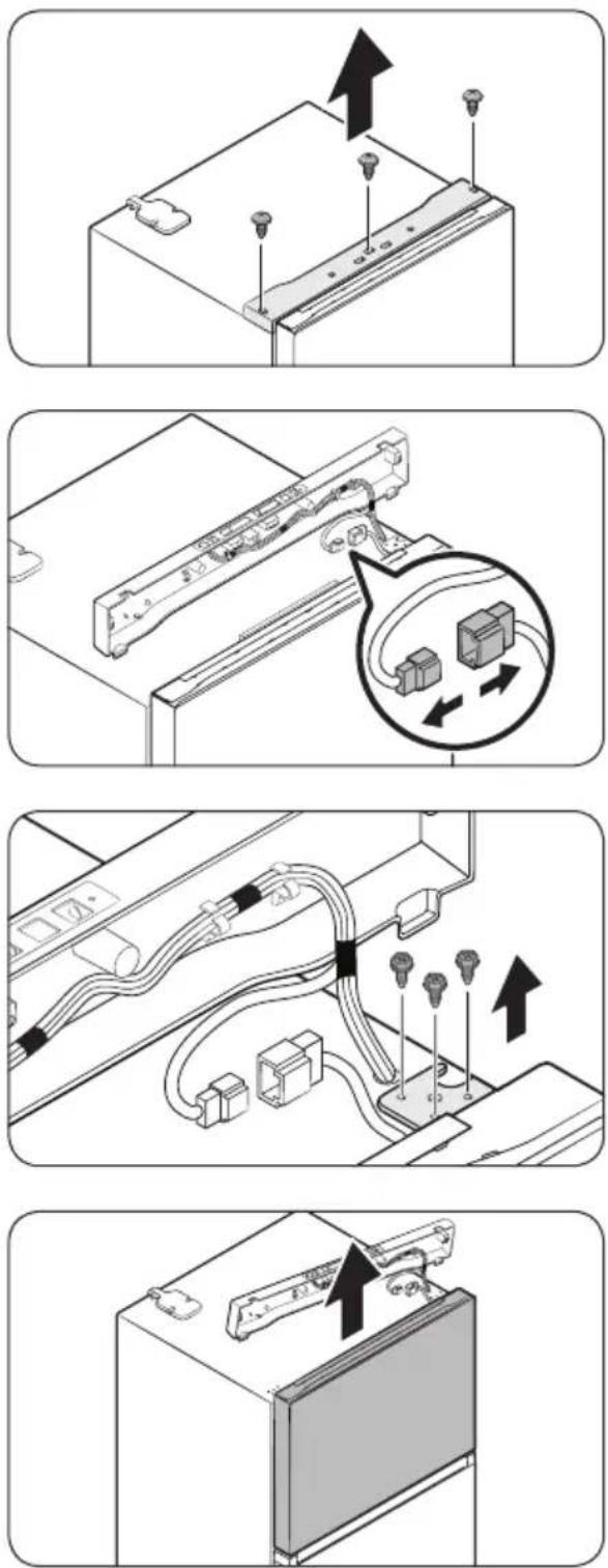 SAMSUNG RT18DG6300SR - STEP 1 Remove the doors - 1