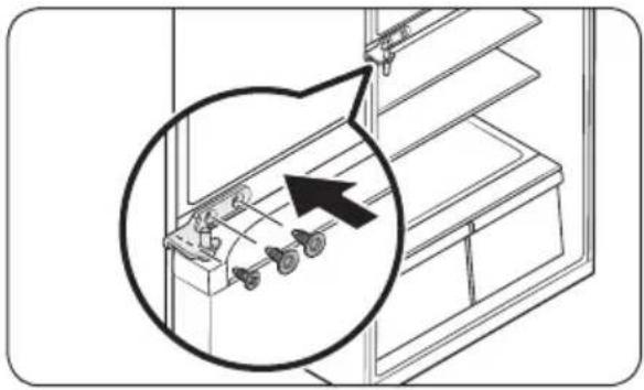 SAMSUNG RT18DG6300SR - STEP 5 Reattach the doors on the opposite side - 4