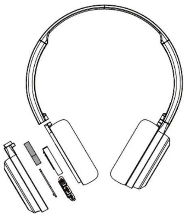 PHILIPS TAH3209 - Retrait de la batterie intégrée - 1