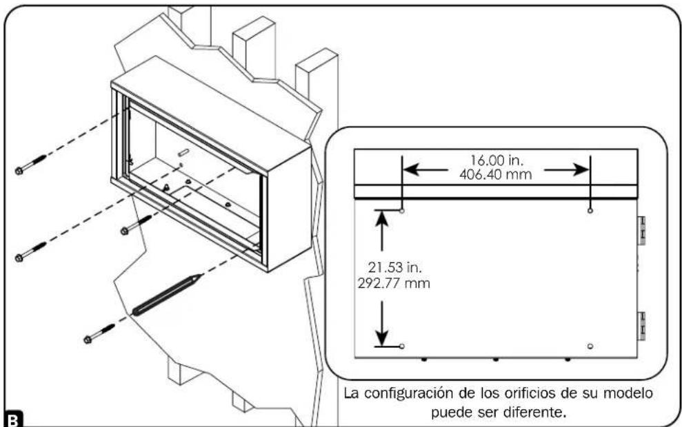 Tripp Lite SRN3RG9US - Instalando el gabinete en la pared - 1
