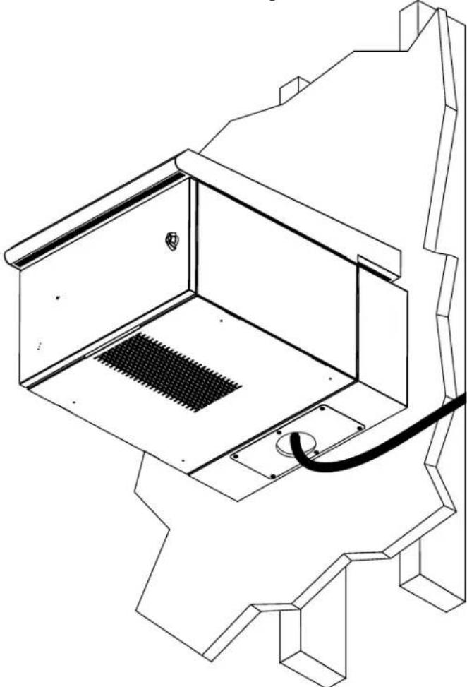 Tripp Lite SRN3RG9US - Conduzca el Cable de Datos y Alimentación (Si se Requiere) A Través del Recorte para el Conducto - 1