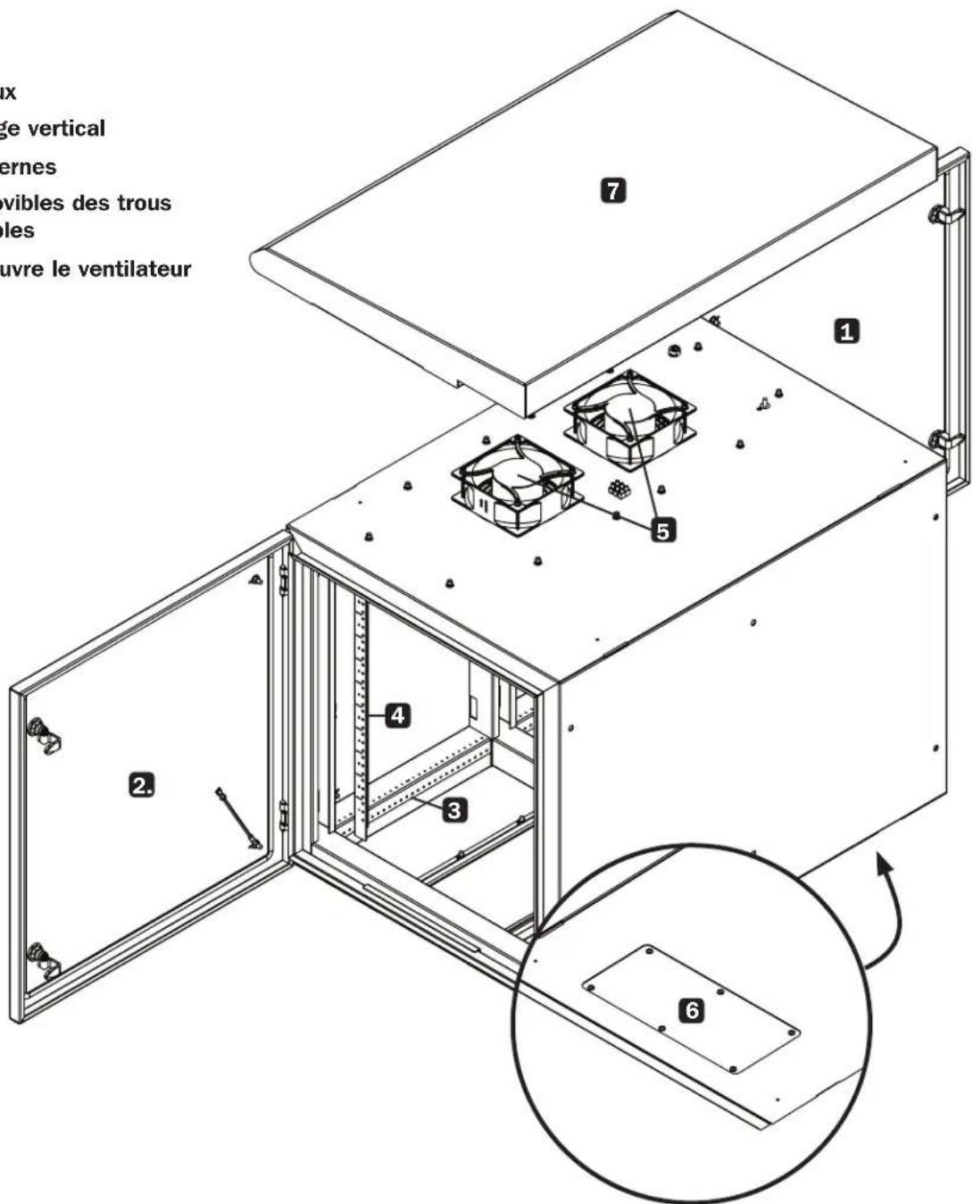 Tripp Lite SRN3RG18UHD - Identification des caractéristiques - 1