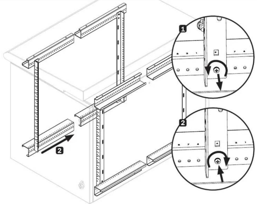 Tripp Lite SRN3RG18UHD - Ajuste de Profundidad del Riel de Instalación - 1