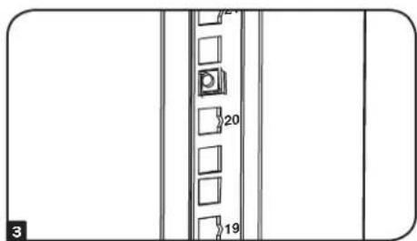 Tripp Lite SRQ18U - Pour retirer les écrous à cage, effectuer les étapes 1 à 3 dans l'ordre inverse. - 3