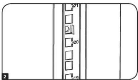 Tripp Lite SRQ18U - Para retirar las tuercas de fijación, invierta los pasos 1-3 - 2