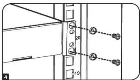 Tripp Lite SRQ18U - Pour retirer les écrous à cage, effectuer les étapes 1 à 3 dans l'ordre inverse. - 4