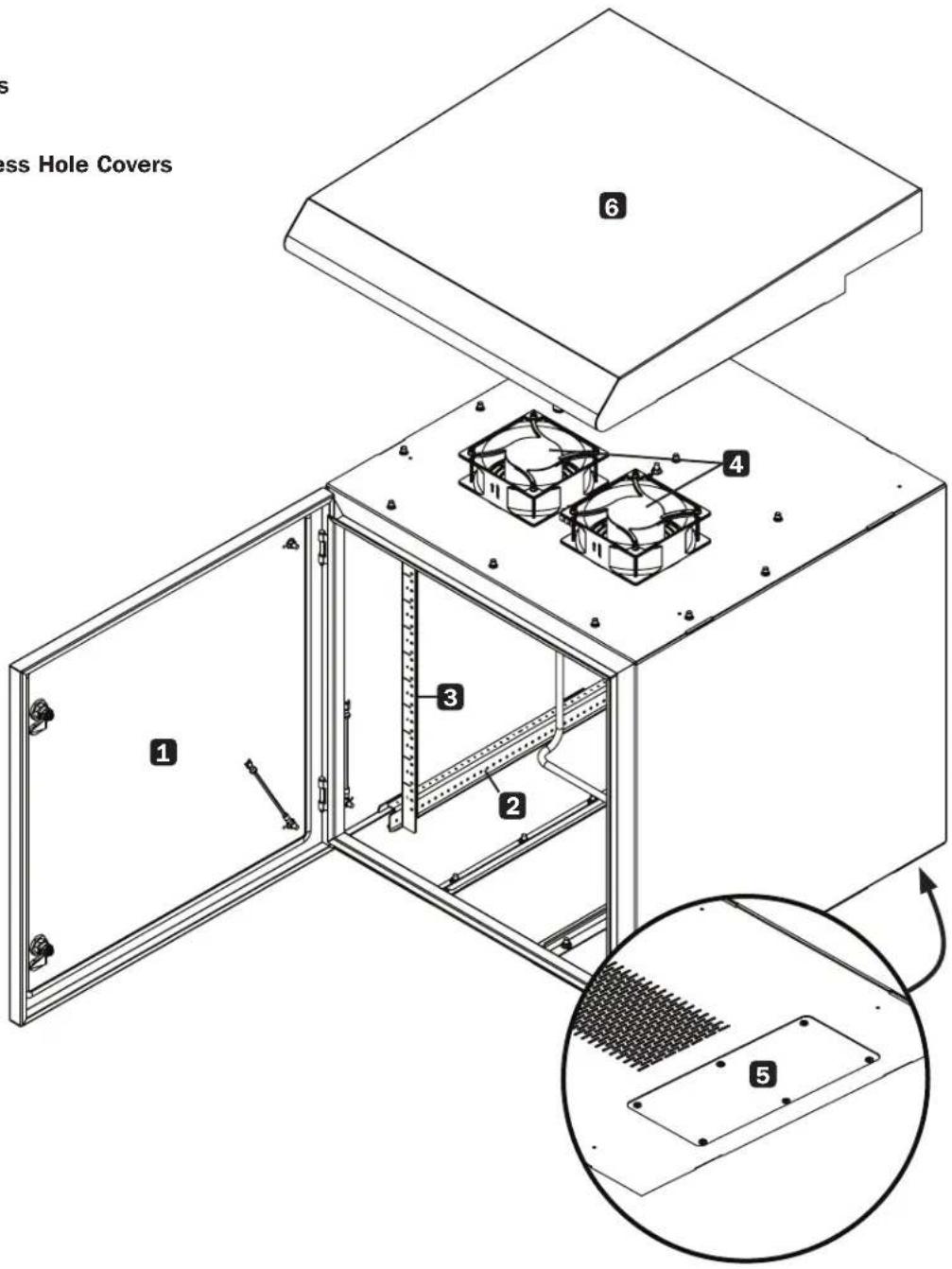 Tripp Lite SRN3RY6U - Feature Identification - 1
